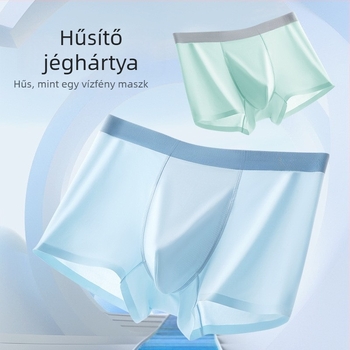 Férfi Ice Silk boxer brief, lélegző, antibakteriális, gyorsan száradó; kötött Nylon anyag; Ice Silk anyag; grafén a szeméremtájéki bélés