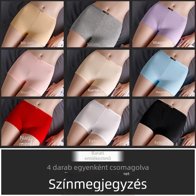 Női középmagas derekú boxer briefs, varratmentes, lélegző pamut, nagy méret
