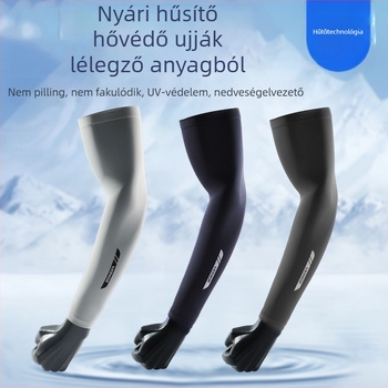 Ice Silk UV-védő ujjvégek - Hosszított kivitel vezetéshez és kerékpározáshoz, Modell BX-6, 81–95% Modal rost, 11–20% Poliészter, Nyár 2025