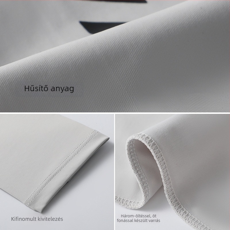 Ice Silk UV-védő ujjvégek - Hosszított kivitel vezetéshez és kerékpározáshoz, Modell BX-6, 81–95% Modal rost, 11–20% Poliészter, Nyár 2025