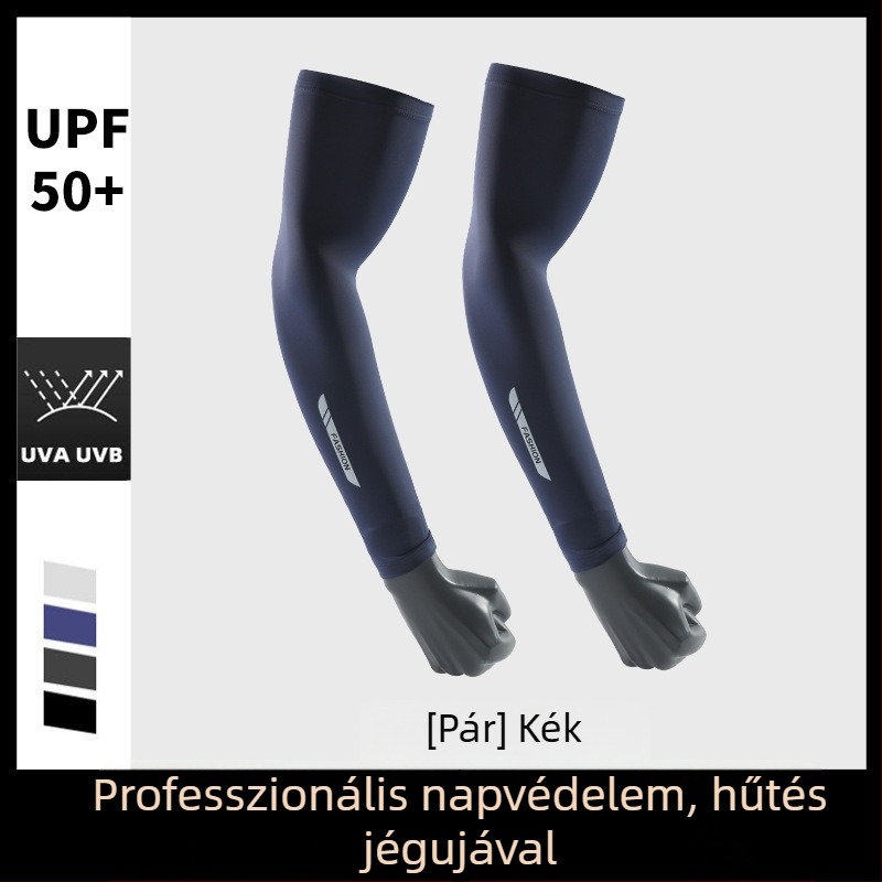 Ice Silk UV-védő ujjvégek - Hosszított kivitel vezetéshez és kerékpározáshoz, Modell BX-6, 81–95% Modal rost, 11–20% Poliészter, Nyár 2025