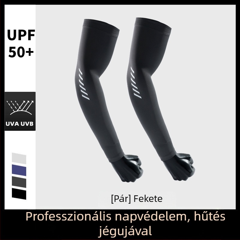 Ice Silk UV-védő ujjvégek - Hosszított kivitel vezetéshez és kerékpározáshoz, Modell BX-6, 81–95% Modal rost, 11–20% Poliészter, Nyár 2025