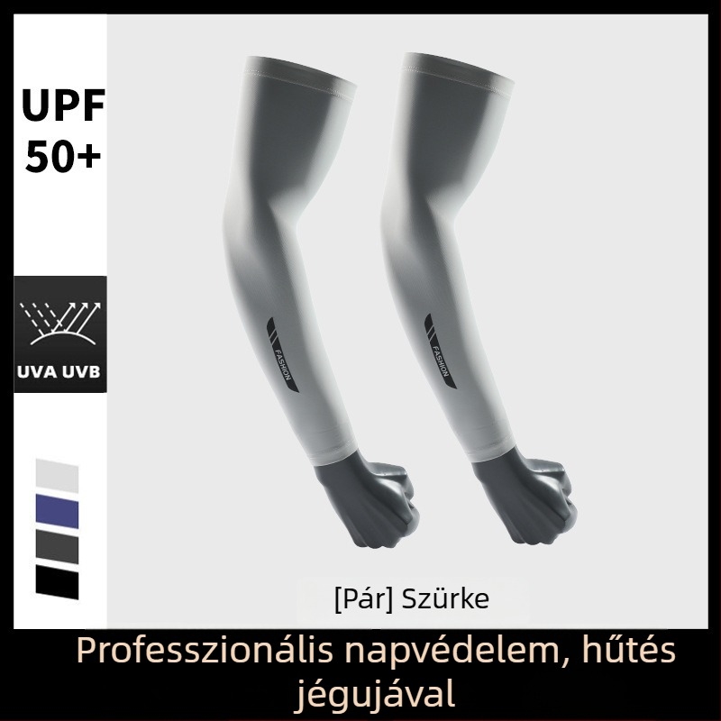 Ice Silk UV-védő ujjvégek - Hosszított kivitel vezetéshez és kerékpározáshoz, Modell BX-6, 81–95% Modal rost, 11–20% Poliészter, Nyár 2025