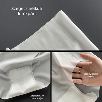 Páros fehérnemű nejlonból: ultra vékony átlátszó anyag, középső derekú fazon, négy évszakos viselet