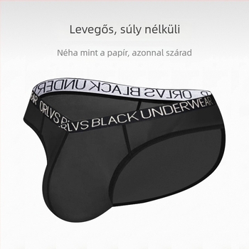 Férfi alsónemű — Ice Silk nylon, kötött, alacsony derék, nyom nélkül, fenékemelés, légáteresztő