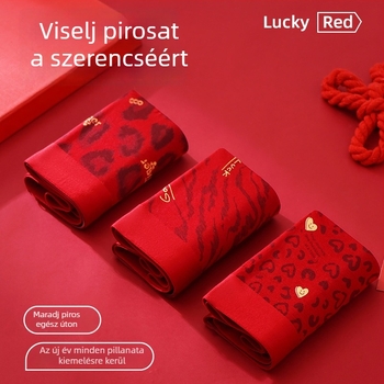 Férfi leopard mintás boxer, kényelmes Lyocell anyagú alsónemű, középmagas fazon
