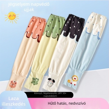 Női Ice Silk napsugárvédő karvédők, nyár, laza szabás, plusz méret, vezetéshez