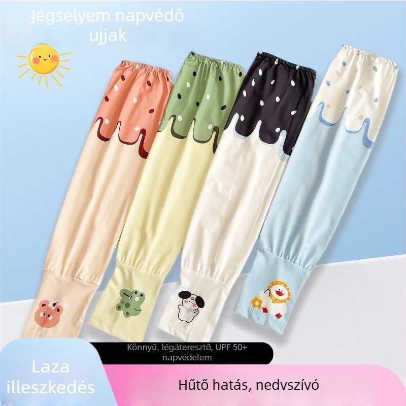 Női Ice Silk napsugárvédő karvédők, nyár, laza szabás, plusz méret, vezetéshez