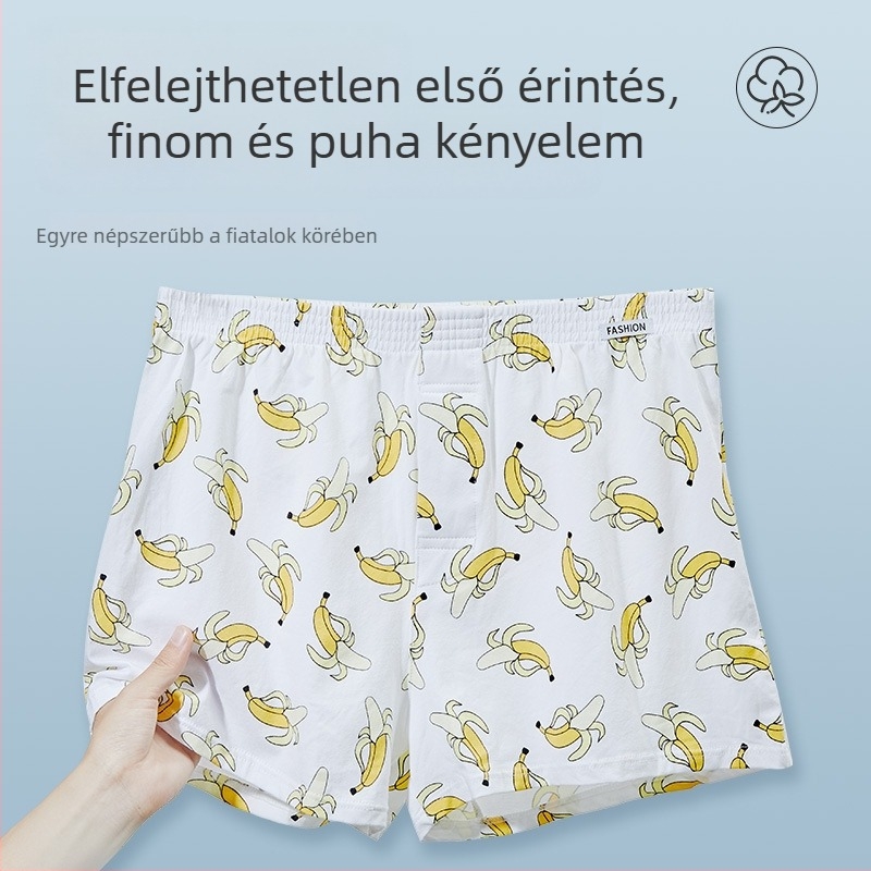 Panda banán mintás Arlo nadrágok – könnyű, légáteresztő, férfiak számára kényelmes otthoni nadrág
