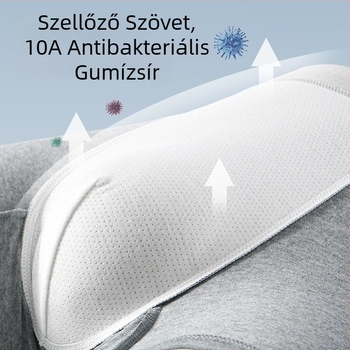 Férfi pamut Class A boxeralsó, antibakteriális, lélegző, 90–95% pamut, középmagas derék