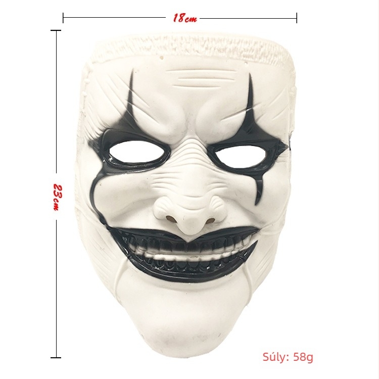 V alakú horrormaszk Wen Huan-tól, műanyag anyag, DIY rekvizit, Halloween (Márka: Wen Huan; Anyag: Műanyag; Stílus: Horror; Rekvizit típusa: Maszk; Funkció: DIY)