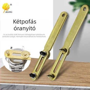 Óra hátlap nyitó eszköz, kétkarú fogóval, férfiak és nők karóráihoz, kiváló minőségű ötvözet