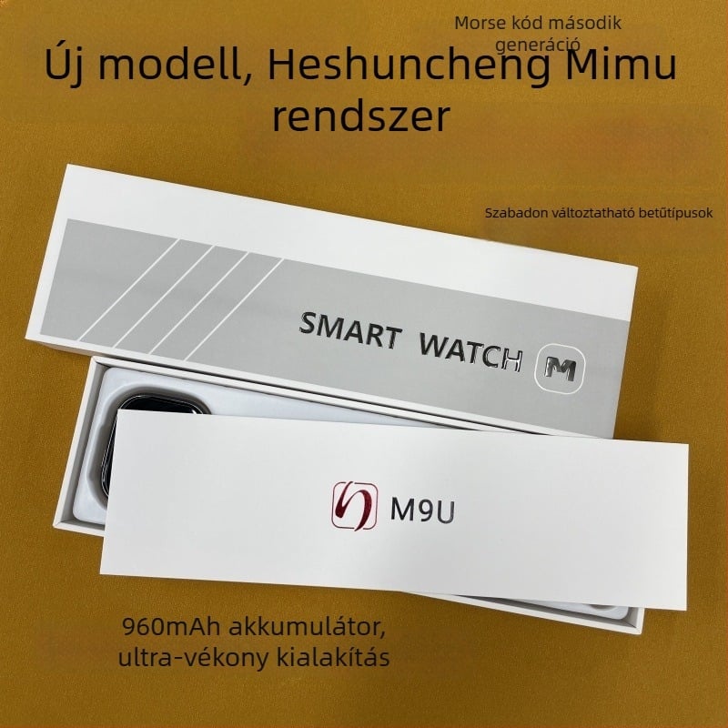 Okosóra 5G SIM-támogatással, AMOLED kijelző, négyszögletes 44 mm feletti tokozás, szilikon szíj, SIM-kártya foglalat