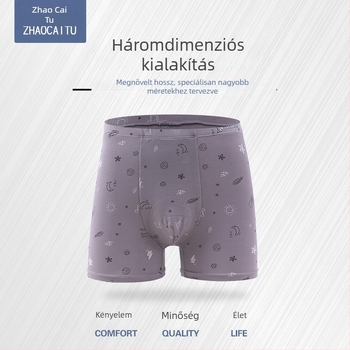 Férfi modal pamut boxerek, háromcsomagos csomag, légáteresztő, nagy méret, laza szabás