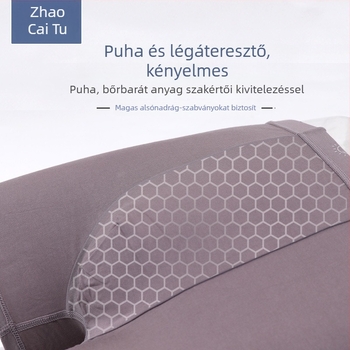 Férfi modal pamut boxerek, háromcsomagos csomag, légáteresztő, nagy méret, laza szabás