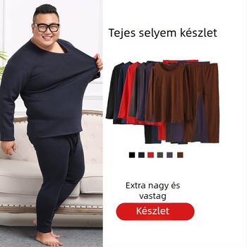 Milk Silk Brushed Termál alapréteg készlet, hosszú ujjú, kerek nyak, 80–90% poliészter