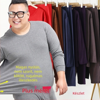 Milk Silk Brushed Termál alapréteg készlet, hosszú ujjú, kerek nyak, 80–90% poliészter