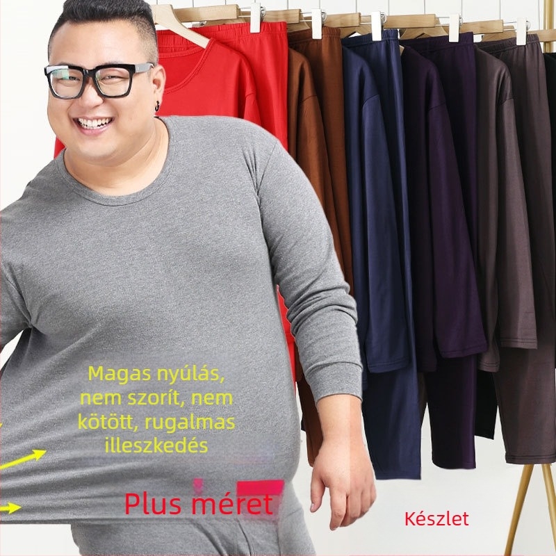 Milk Silk Brushed Termál alapréteg készlet, hosszú ujjú, kerek nyak, 80–90% poliészter
