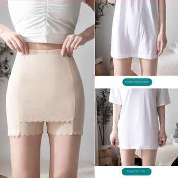 Ice Silk terhességi leggings, varrás nélküli, 3/4 hosszú, extra fedés, átlátszóság elleni védelem