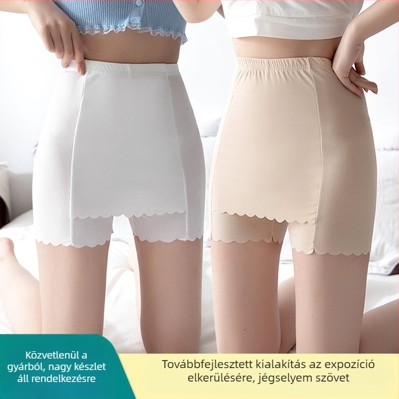 Ice Silk terhességi leggings, varrás nélküli, 3/4 hosszú, extra fedés, átlátszóság elleni védelem