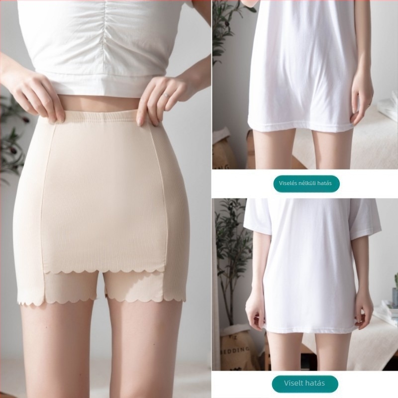 Ice Silk terhességi leggings, varrás nélküli, 3/4 hosszú, extra fedés, átlátszóság elleni védelem
