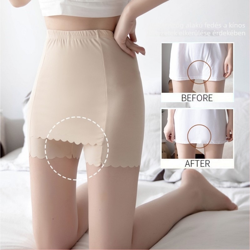 Ice Silk terhességi leggings, varrás nélküli, 3/4 hosszú, extra fedés, átlátszóság elleni védelem