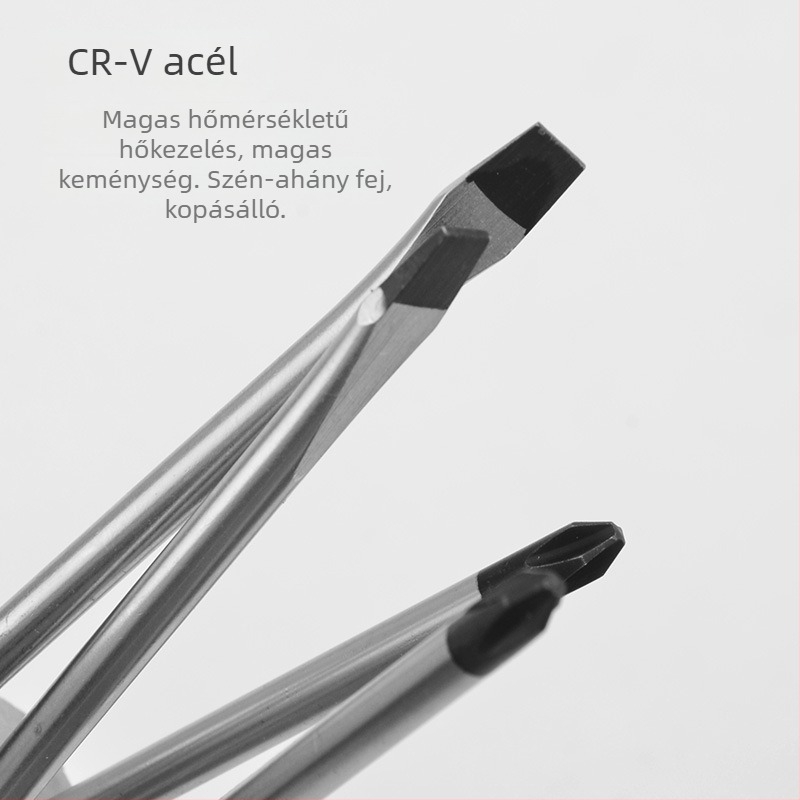 PH1 Phillips kereszthornú csavarhúzó, krom-vanádium acél, mágneses, műanyag markolat, többfunkciós