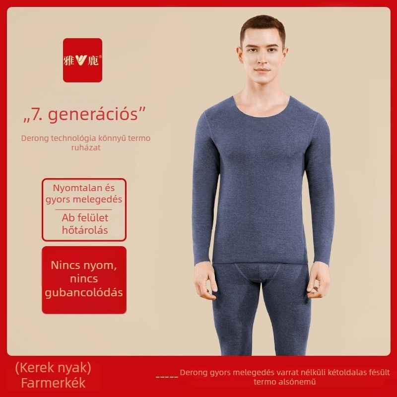 Férfi melegítő szett kétoldalas bolyhos anyagból és fűtő funkcióval (felső és nadrág)