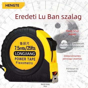 Henghuo Luban Mérőszalag – fame woodworkhoz; szélesség 19 mm vagy 25 mm; metrikus/imperiális rendszer; ajtók, ablakok és bútorok