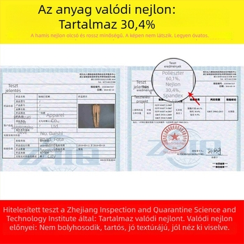 Őszi–téli bolyhos bélésű nylon harisnya, plika lábak hatása, plusz méret nőknek 100 kg-ig