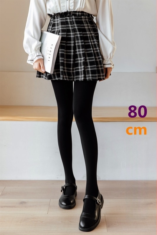Bársonyos térd feletti harisnya, 120D, 80 cm hosszú, egyszínű, japán stílusú hosszú combharisnyák.