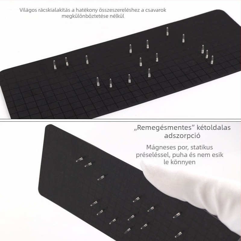 Mágneses csavarok tároló párna – kétoldalas mágneses munkaasztal elektronikai javításokhoz