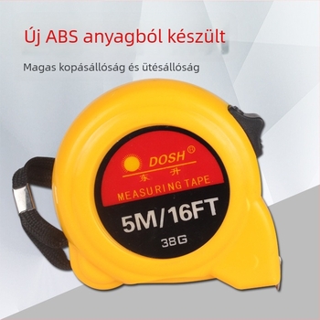 Dongsheng rozsdamentes acél mérőszalag, szélessége penge 19 mm, védőtokkal, mérésre, 180 db