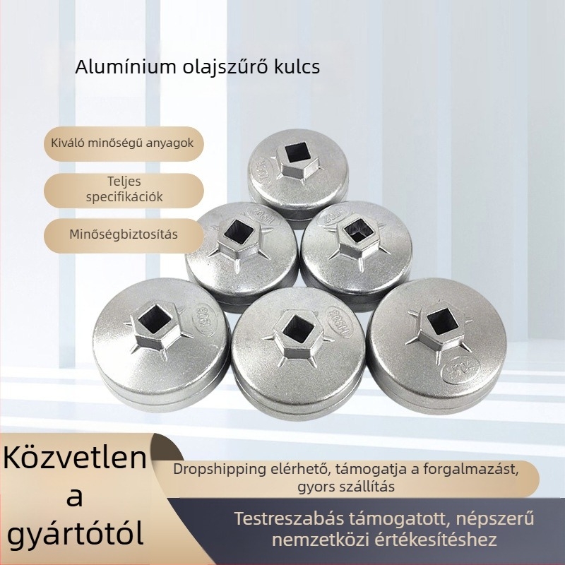 Bos alumínium olajszűrő kulcs készlet, kupak-típus és tál-típus, autójavításra