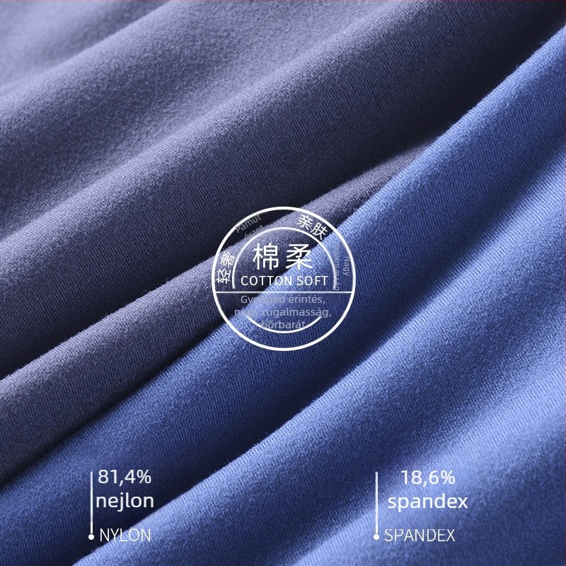 Férfiaknak készült varrat nélküli boxeralsó, puha bolyhos anyag, bélés a keresztnél Mulberry Silk, antibakteriális, egyszínű, pamutszerű érzet