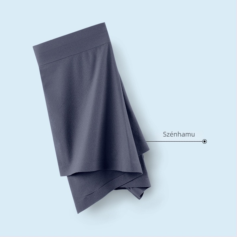 Férfiaknak készült varrat nélküli boxeralsó, puha bolyhos anyag, bélés a keresztnél Mulberry Silk, antibakteriális, egyszínű, pamutszerű érzet