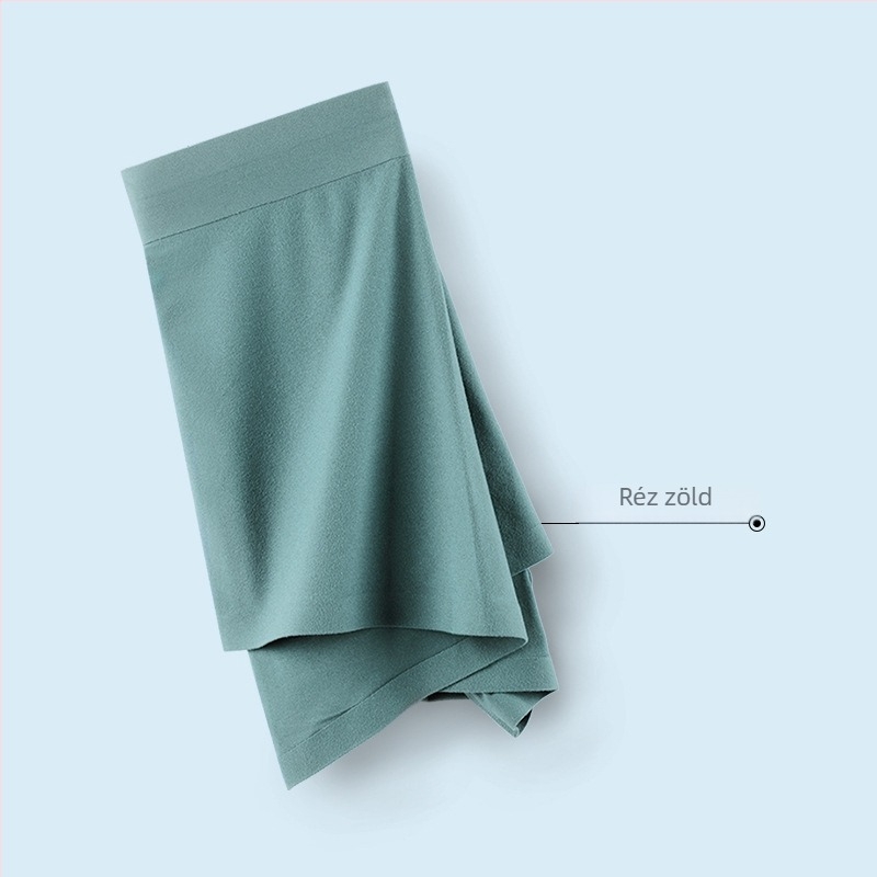 Férfiaknak készült varrat nélküli boxeralsó, puha bolyhos anyag, bélés a keresztnél Mulberry Silk, antibakteriális, egyszínű, pamutszerű érzet