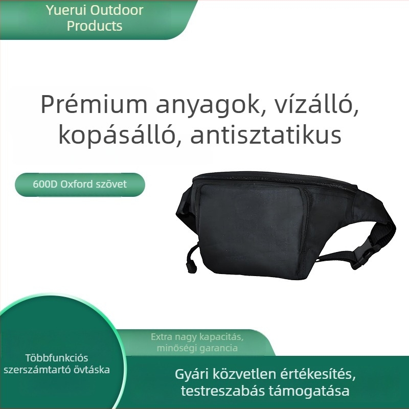 Antisztatikus övtáska villanytöltőnek, vízálló és kopásálló