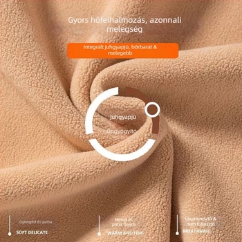 Női fleece-béléssel ellátott termo nadrág, testformázó, középmagas derekú, extrán vastag anyag, velúr bélés