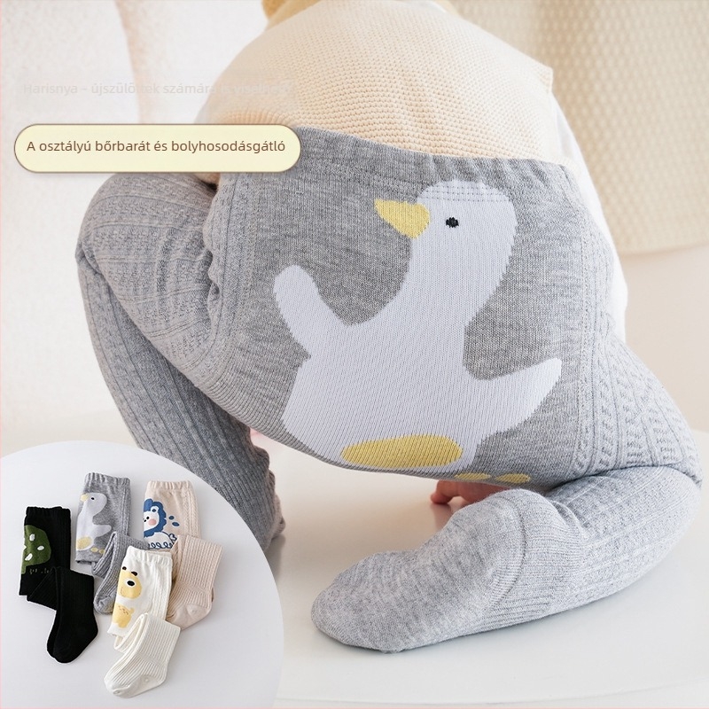 Lányoknak vékony fleece-béléssel bélelt leggings, fehér, őszi-téli, újszülötteknek 0-12 hónap