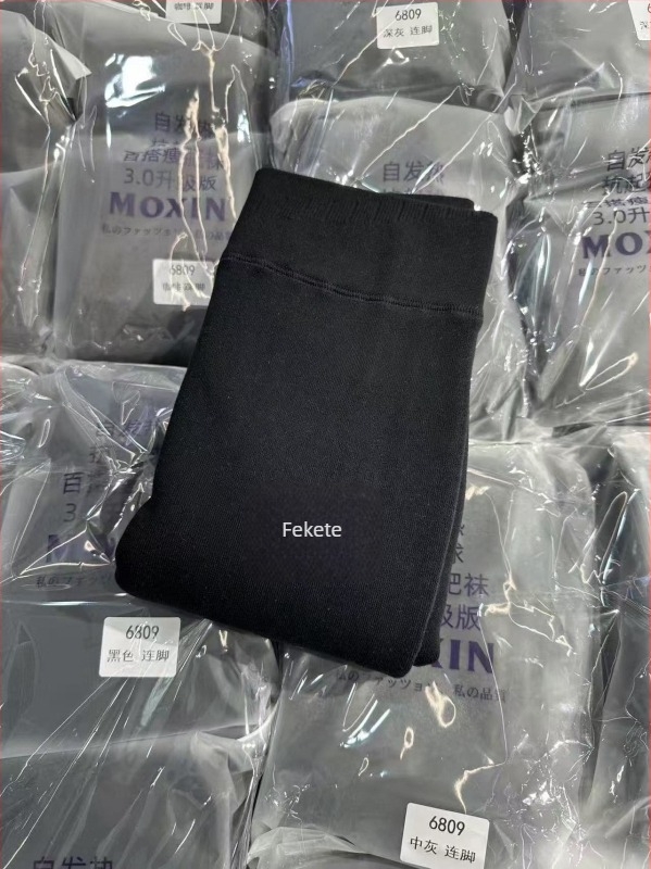 MoXin 6809 Vastagított verzió, 350 g fleece-béléses termosz leggings, enyhe nyomás, sokoldalú karcsúsító harisnya