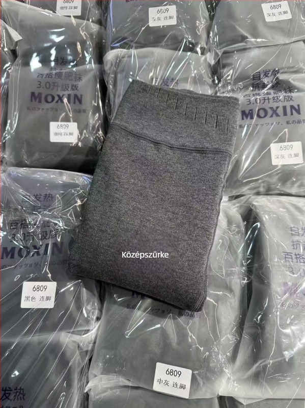 MoXin 6809 Vastagított verzió, 350 g fleece-béléses termosz leggings, enyhe nyomás, sokoldalú karcsúsító harisnya