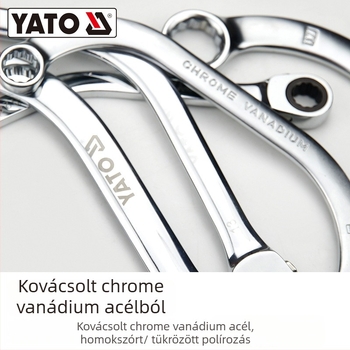 YATO kombinált csavarkulcs, 45# acélból