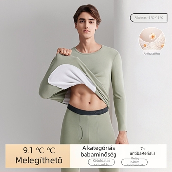 Férfiaknak szánt vastag termikus alsó gyapjú betétekkel és önmelegítő réteg