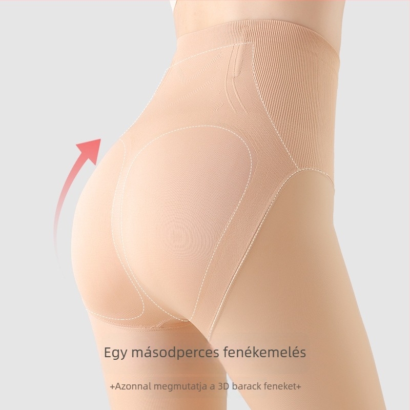 Őszi–téli női vastag béléses harisnya, nude színben, természetes bőrszövet érzet, enyhe vízfényhatás, magas méret