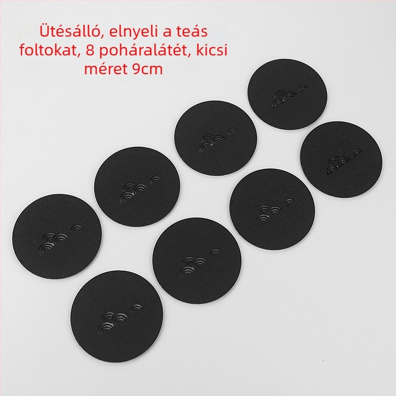 Kerek filcből készült teaalátét a teaceremóniához, hőszigetelő, csúszásmentes és nedvszívó