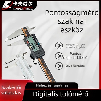 Kraftwell vernier tolómérő digitális kijelzővel, rozsdamentes acél