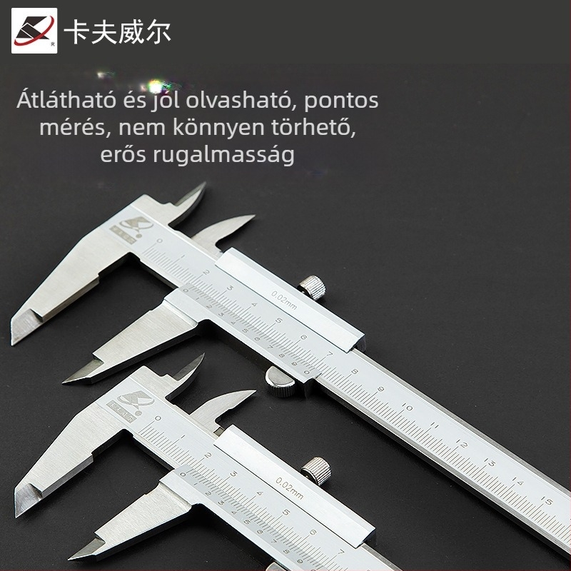 Kraftwell vernier tolómérő digitális kijelzővel, rozsdamentes acél