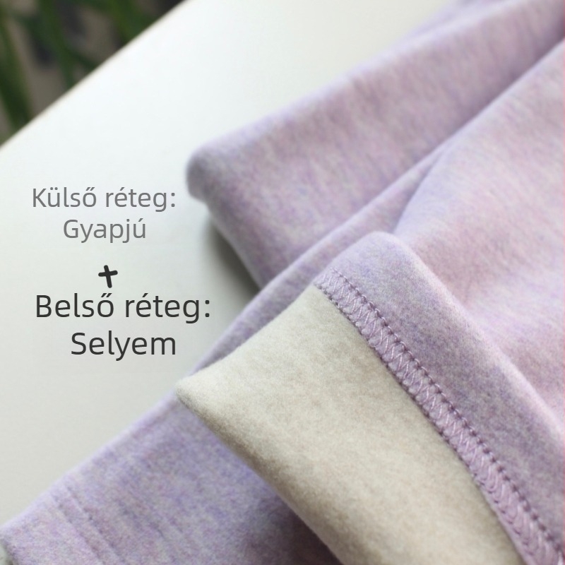 7002 Lányok téli termikus készlet, vastag kasmír anyag, felső és alsó ruházat őszi-téli időszakra