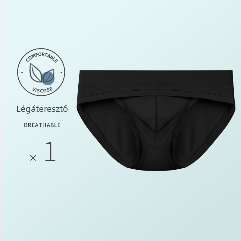 Modal anyagú férfi alsónemű, U-formájú zsebbel, alacsony derekú, kényelmes, plusz méret